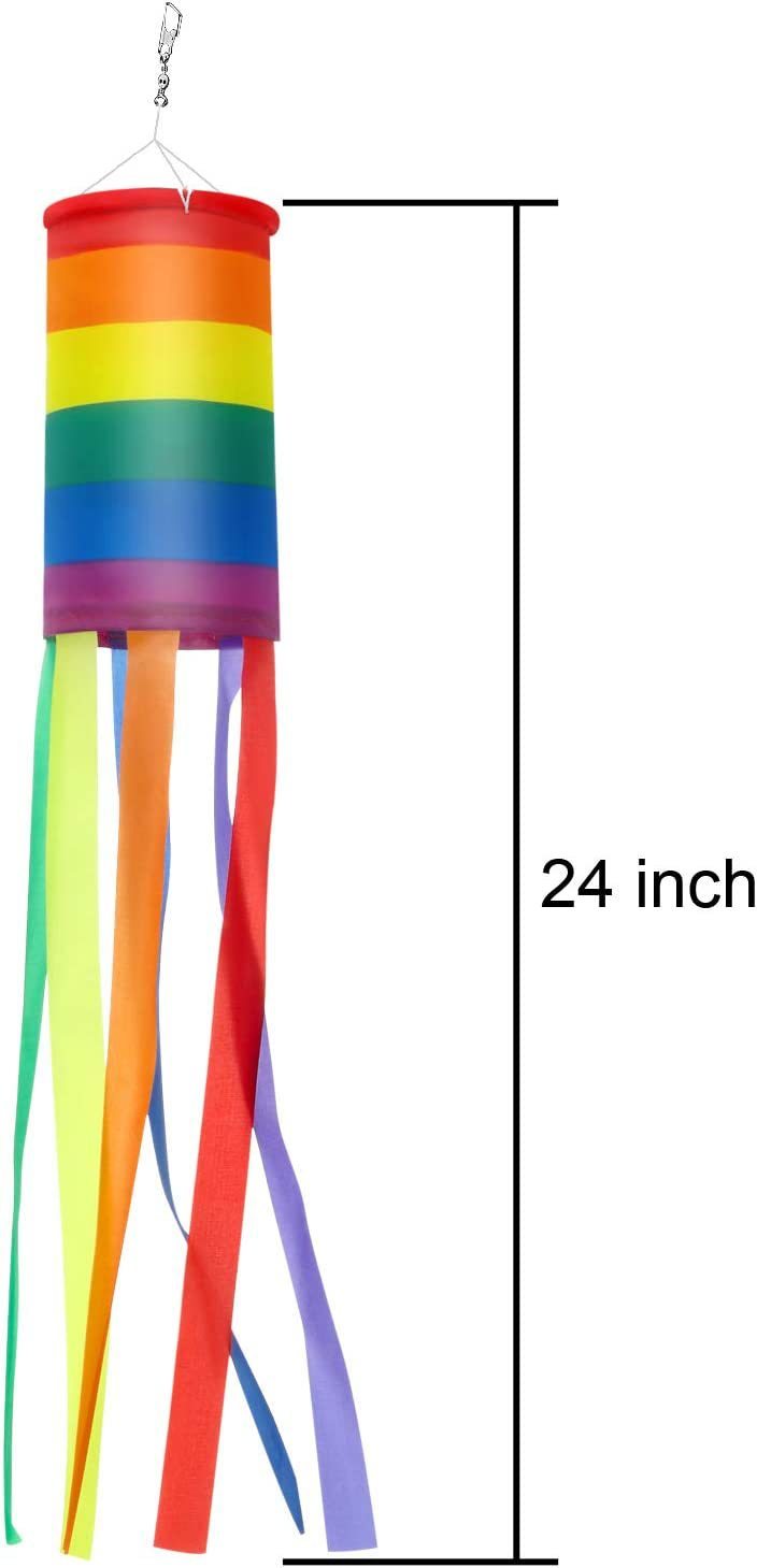 Rainbow Hair Dryer Flag Outdoor Decorative Flag
