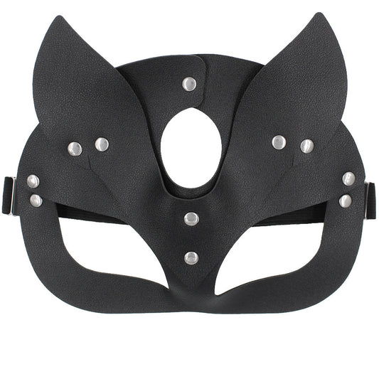 European And American Personalized PU Leather Fox Mask