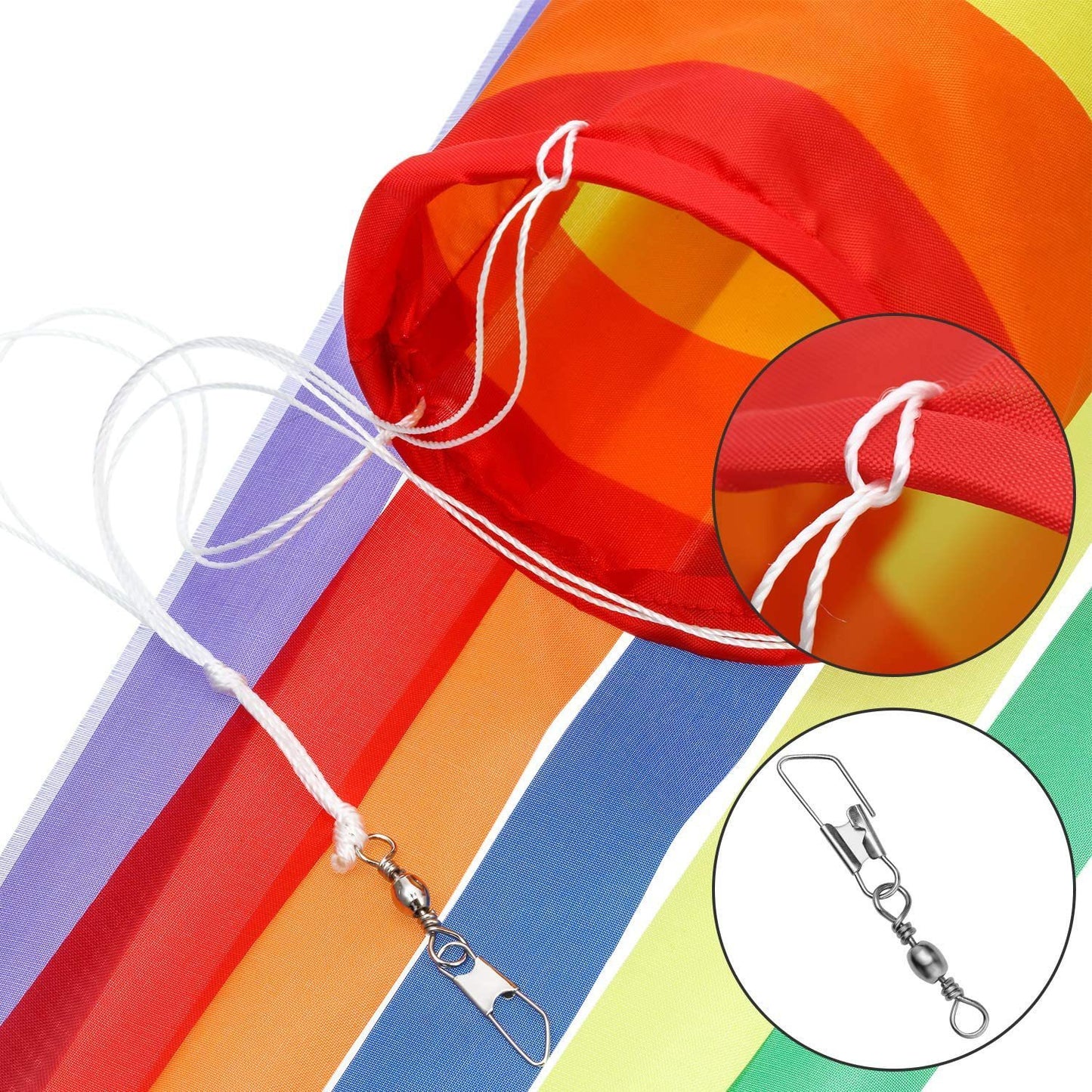 Rainbow Hair Dryer Flag Outdoor Decorative Flag