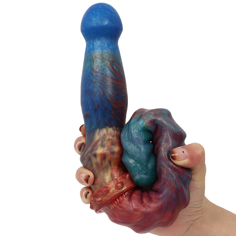 Double Head Dildo Fishbone Pattern sex toy Plug For Women