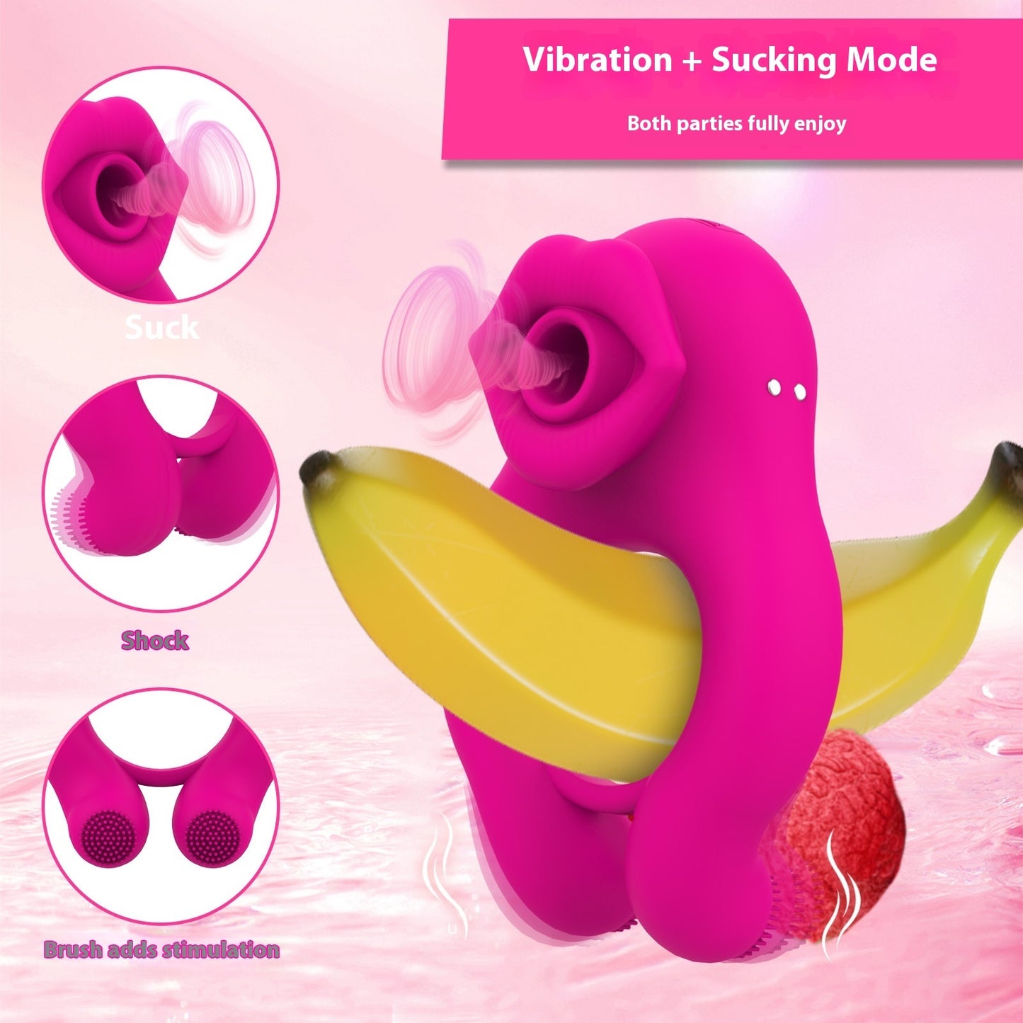 Men and Women Shared Masturbation Sucking Vibrator Nipple Vibration